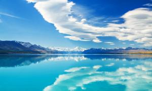 Озеро голубое новая зеландия